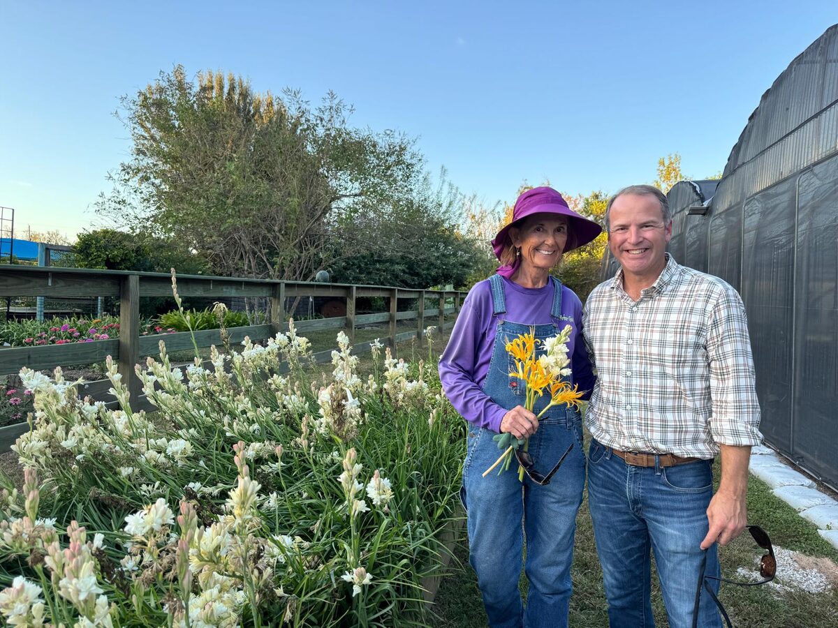 A garden walk with the host after the program